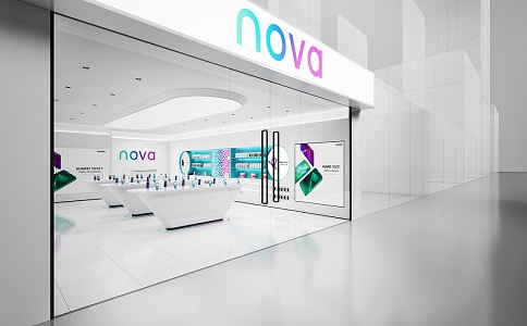 华为Nova手机展柜